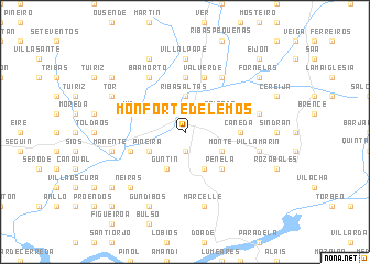 map of Monforte de Lemos