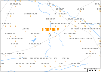 map of Monfoué