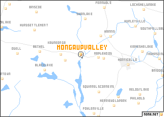 map of Mongaup Valley