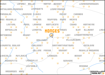 map of Monges