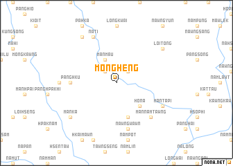 map of Möng Heng