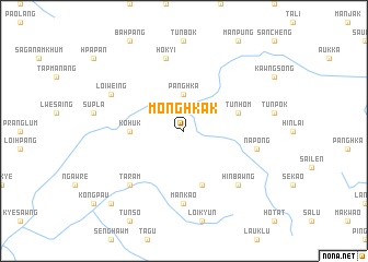 map of Möng Hkak