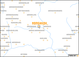 map of Möng Hkok