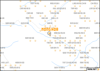 map of Mông Hòa