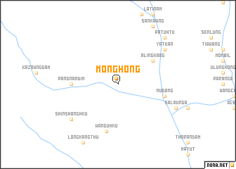 map of Mönghong