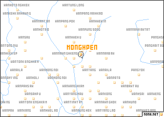 map of Möng Hpen