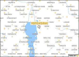 map of Möng Hsawk