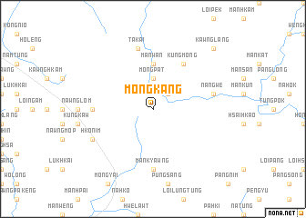 map of Möng Kang