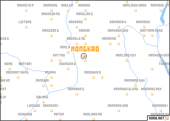 map of Möng Kao