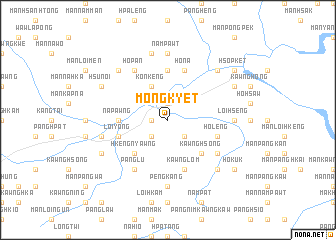 map of Möng Kyet