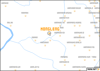 map of Möng Leng