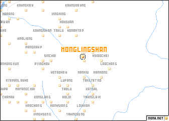 map of Möng Ling Shan