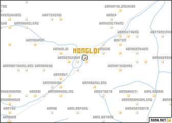 map of Möng Loi