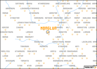 map of Möng Lun