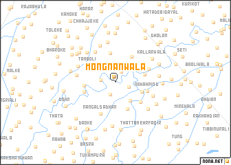 map of Mongnānwāla