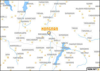 map of Mongnan