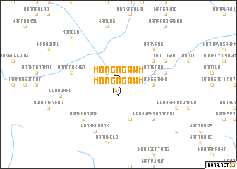 map of Möng Ngawm