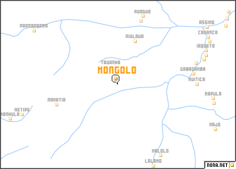 map of Mongolo