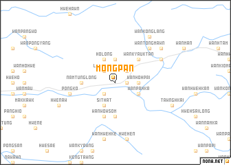 map of Möng Pan