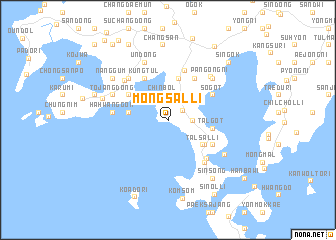map of Mongsal-li