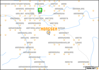 map of Möng Sem