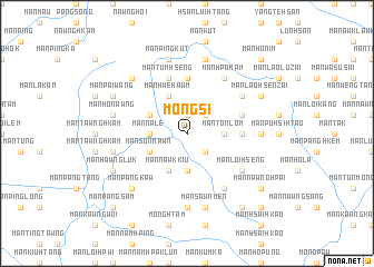 map of Möng Si