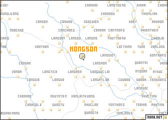 map of Mông Sơn