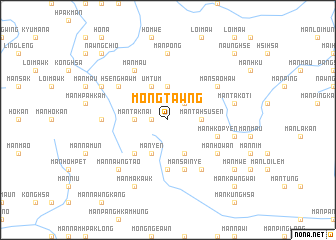 map of Möng Tawng