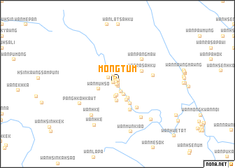 map of Möng Tūm