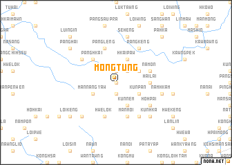 map of Möng Tung