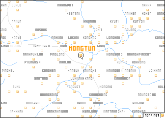 map of Möng-tün