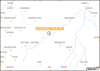 map of Mongu Hausawa