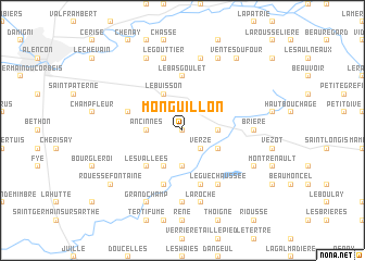 map of Monguillon