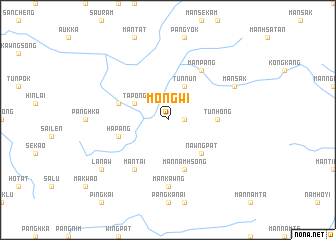 map of Möng Wi