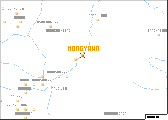 map of Möng Yawn