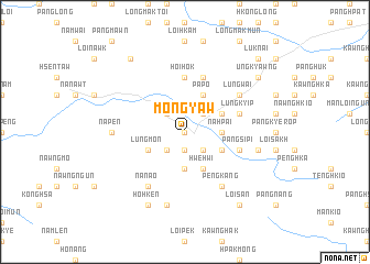 map of Möng Yaw