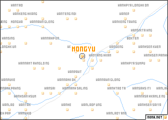 map of Möng Yu