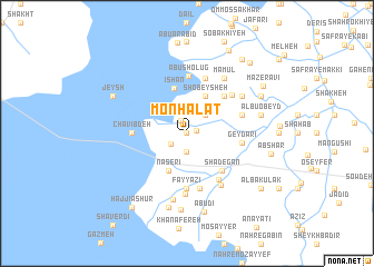 map of Monḩalat