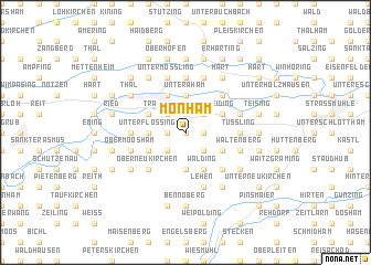 map of Monham