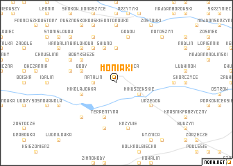 map of Moniaki