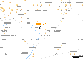 map of Moniam