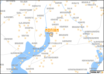 map of Moniam