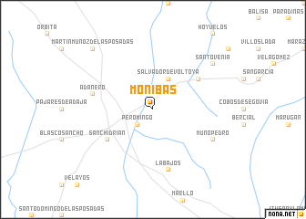 map of Moñibas