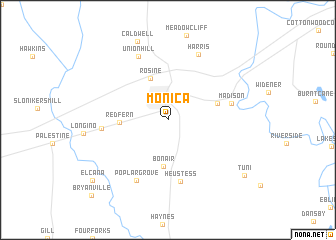 map of Monica