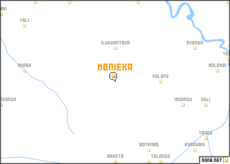 map of Monieka