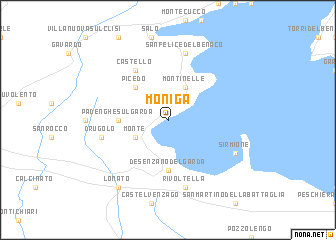 map of Moniga