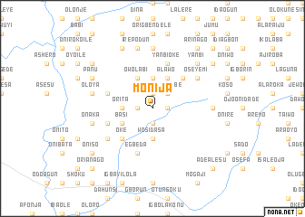 map of Monija