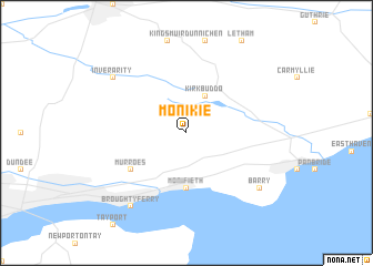 map of Monikie