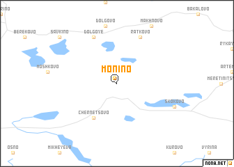 map of Monino