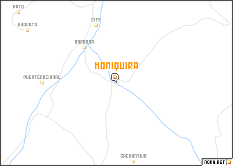 map of Moniquirá